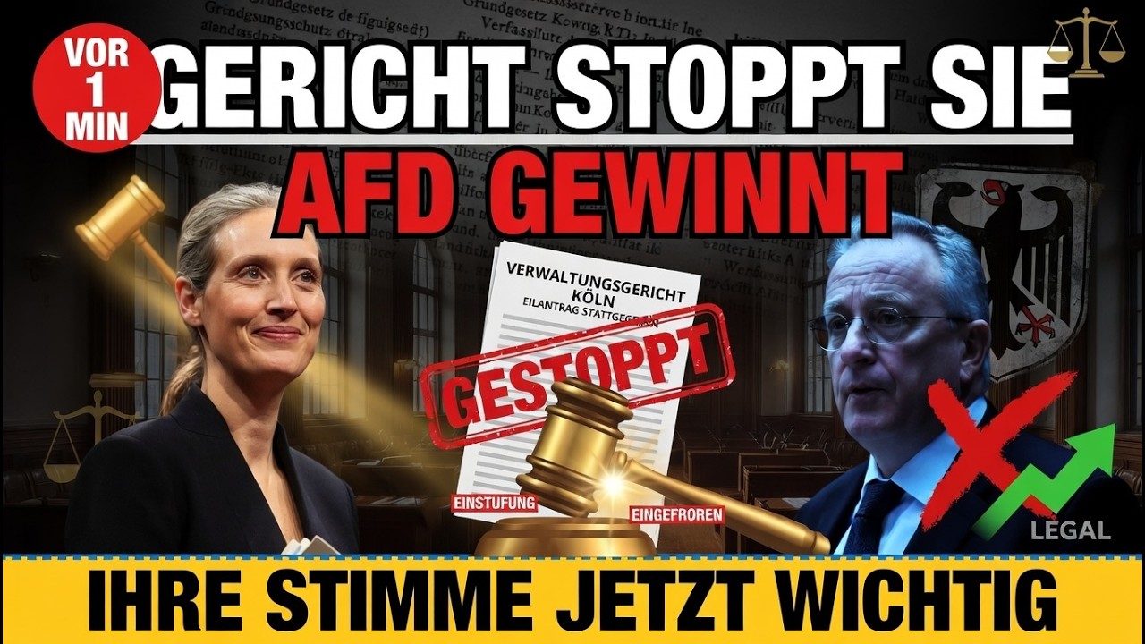 VOR 1 MINUTE: Gerichtsurteil stärkt AfD – Was das jetzt für Ihre Stimme bedeutet!“