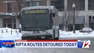 RIPTA routes detoured Friday