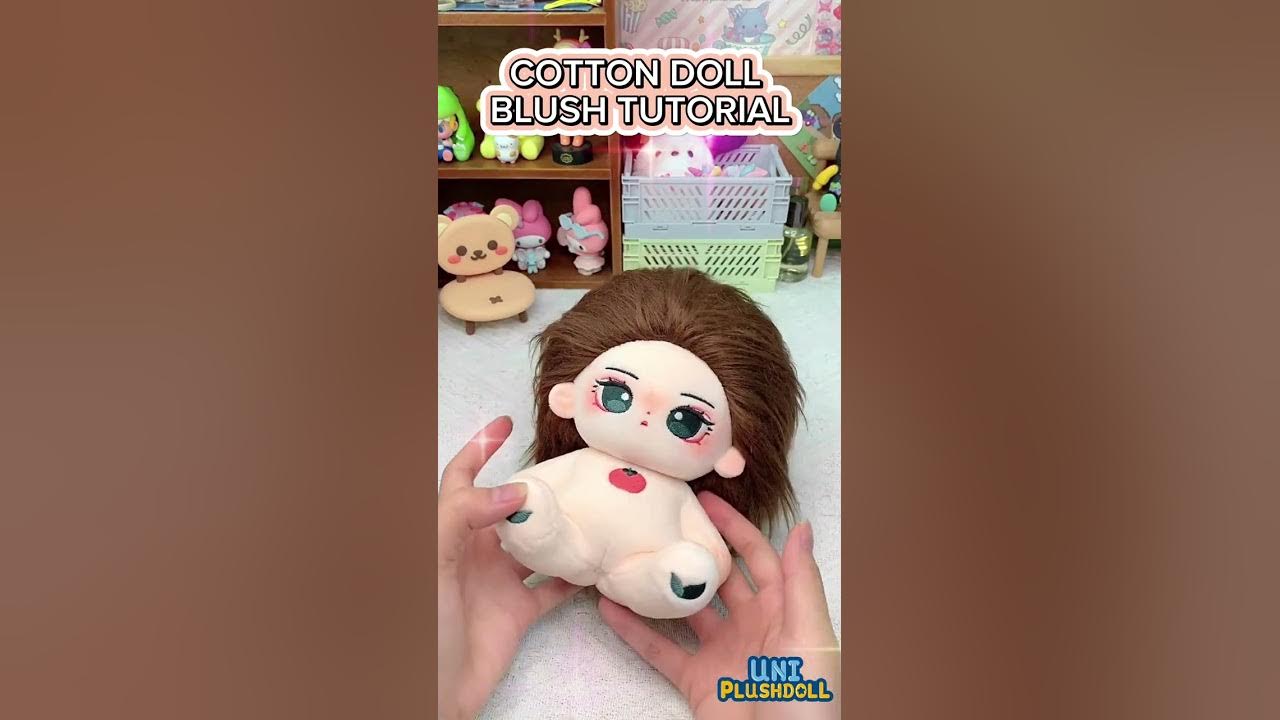 Uni Plush Doll Tutorial Unbox & glam up my cotton doll with fancy