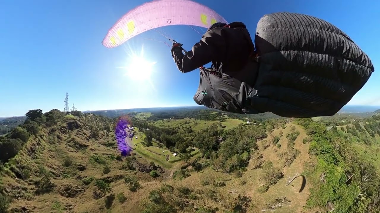 Paragliding Launch at Towers, Sunshine Coast, Australia