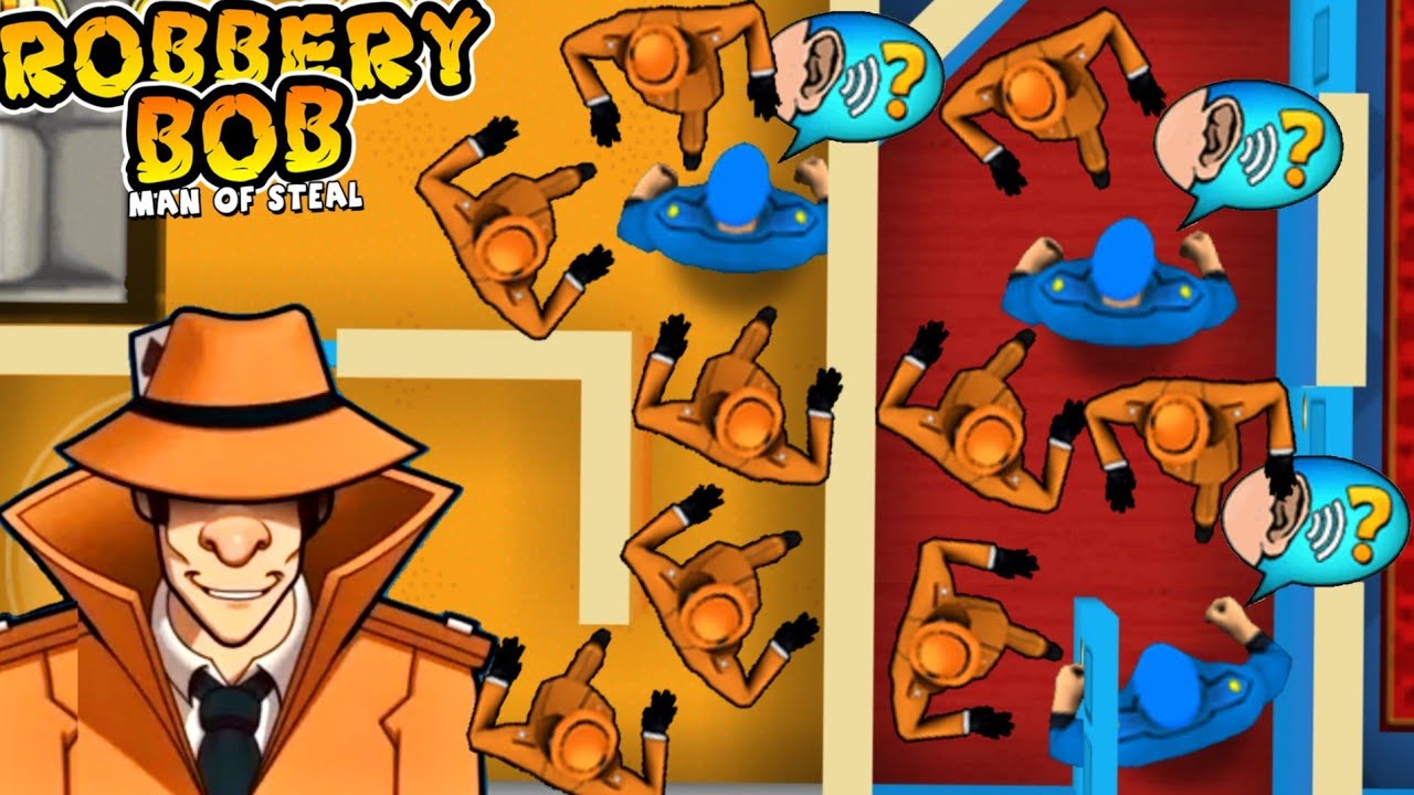 Robbery Bob Bonus Push Of Dealer Use Teleport Mine And Invisibility