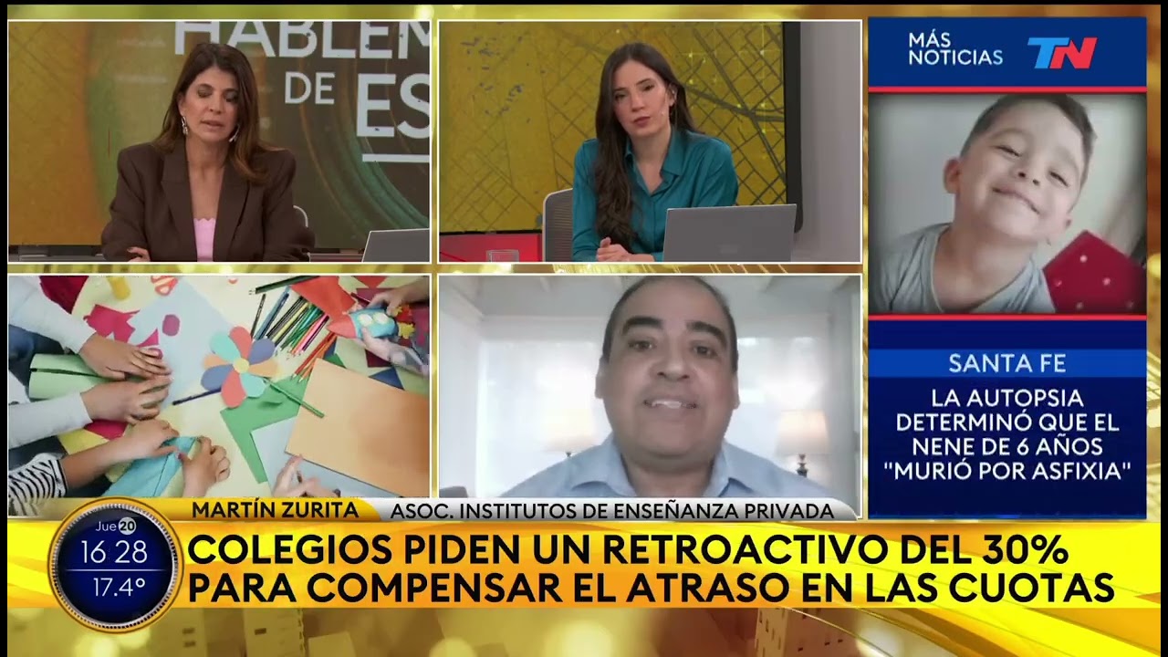 Entrevista a Martín Zurita en TN sobre morosidad en las escuelas privadas