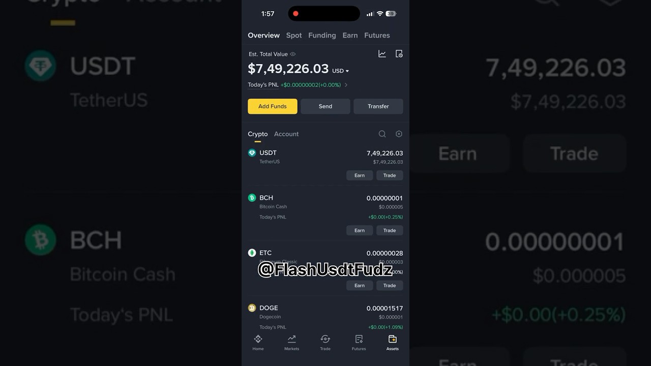 Flash USDT Live Proof | 2026 Real Testing #flashusdt #trading #stake  #binance - YouTube