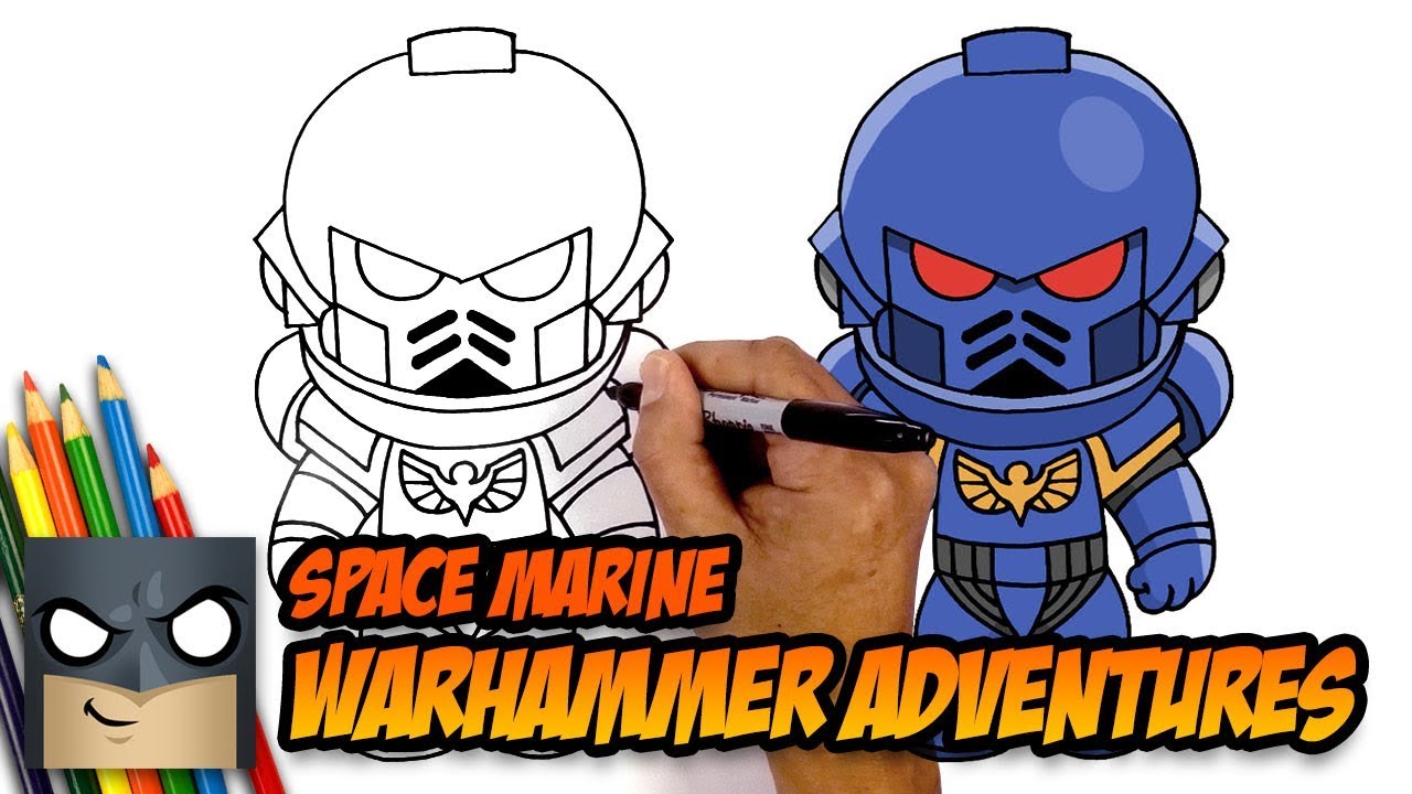 How To Draw A Space Marine