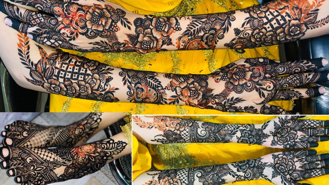 Arabic And Aroosa Mix Bridal Mehndi Design | latest Bridal Mehndi | Ifrah’s Mehndi Design