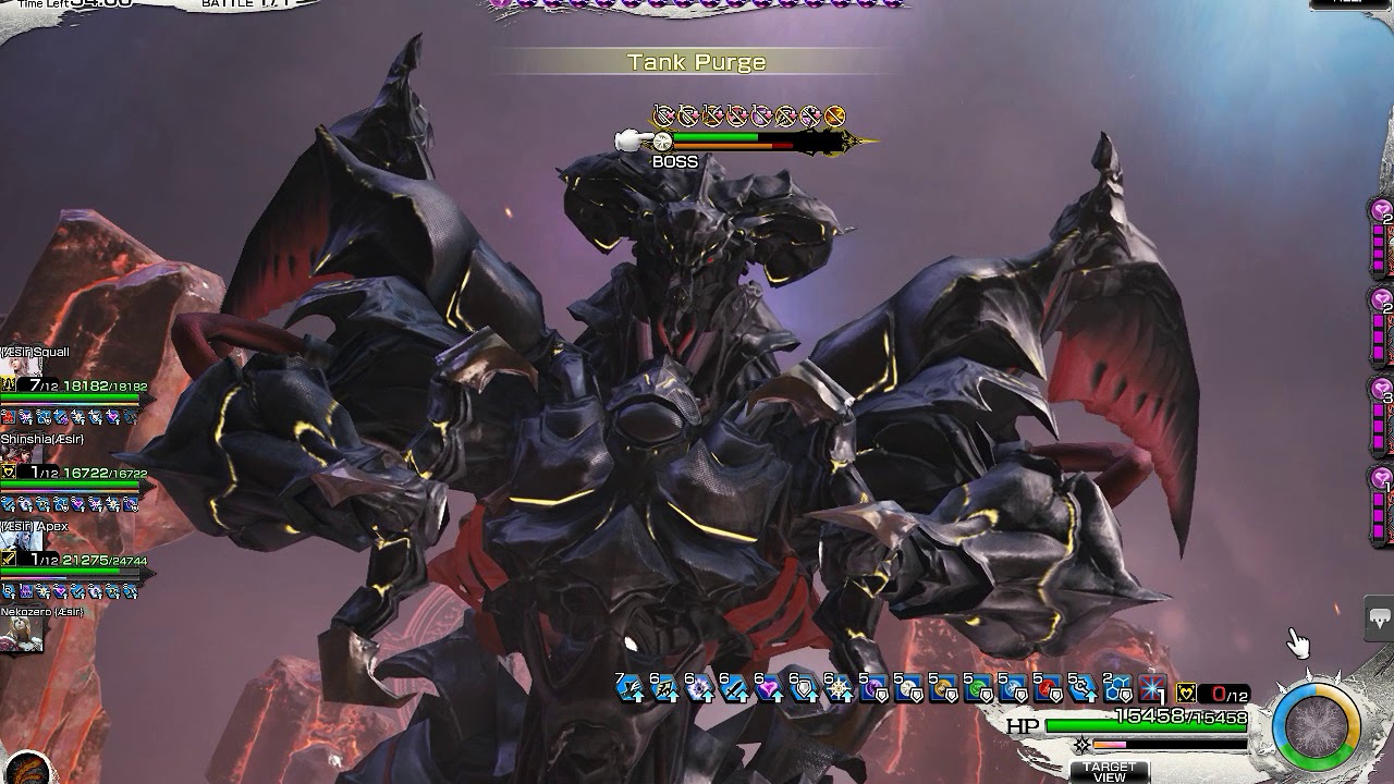 Mobius Final Fantasy - 5★ UW broken&killed (no death!)  (Team Æsir)