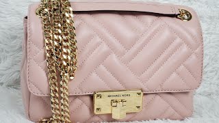MICHAEL KORS Peyton  Shoulder Flap Leather in color Blossom screenshot 5