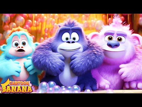 Les trois petits gorilles et la banane | plus de chansons pour enfants | Banana Cartoon LE Français
