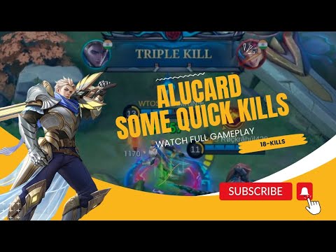 ALUCARD SOME QUICK KILLS /// ALUCARD GAME PLAY/// 18-KILLS - YouTube