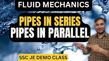 Pipes in series || pipes in parallel || equivalent pipe in hindi
