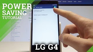How to Turn on Battery Saver in LG G4 - Power Saving Mode Tutorial screenshot 1