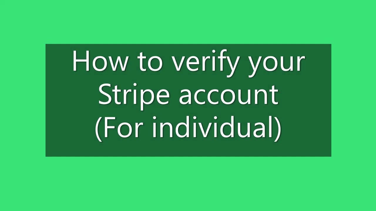 Stripe business verification