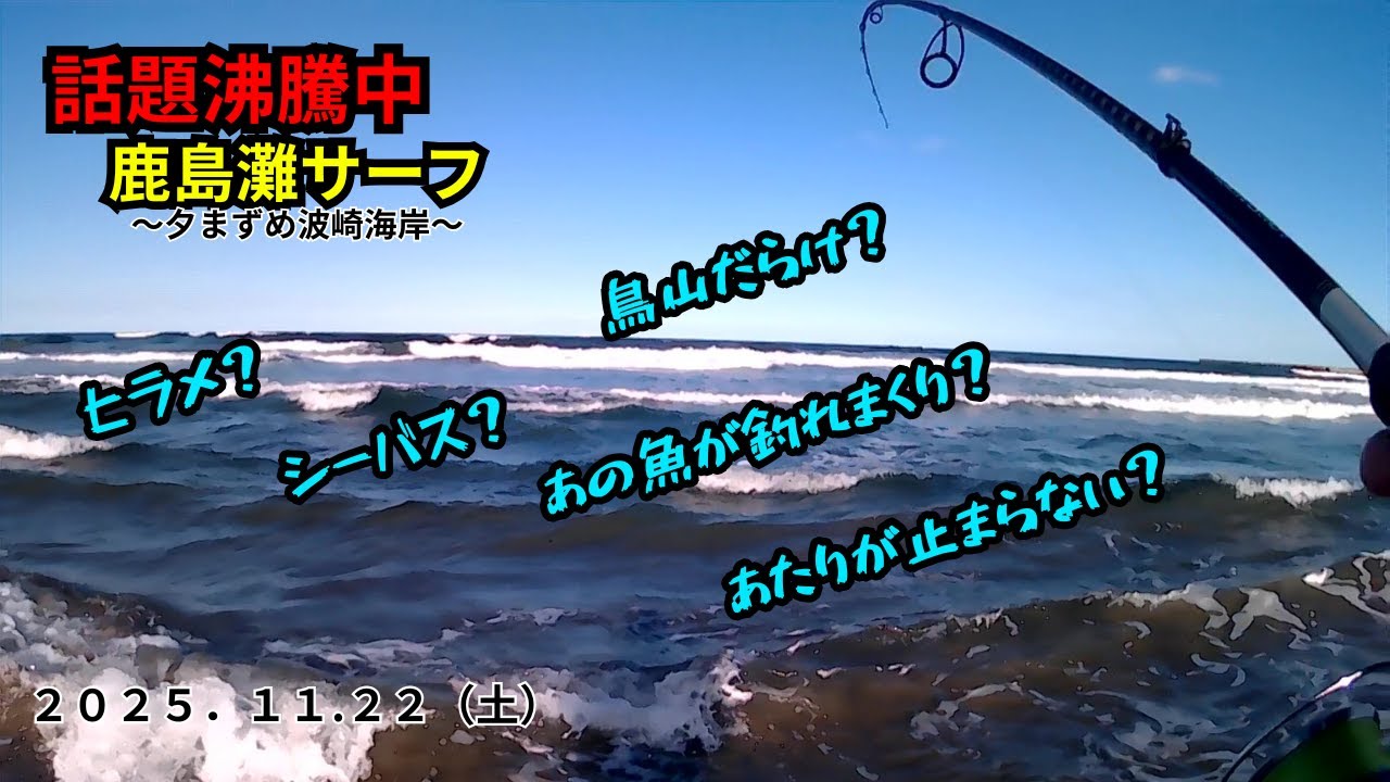 【神栖サーフ】鳥山だらけのはずが・・・鹿島灘サーフ異常事態！？
