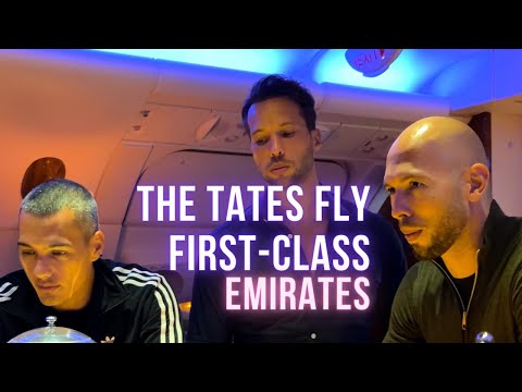 Andrew Tate Flying First-Class Emirates