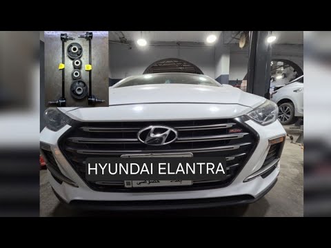 replacing bushing control arm – sway bar links … hyundai elantra 2015-2020