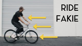 How To Ride BACKWARDS on a Fixed Gear Bike