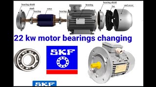 motor bearings changing video | 22 kw motor bearings changing | how to change a motor bearings