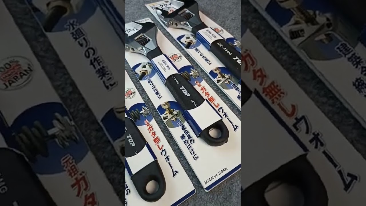 Mỏ lết Top Japan HM-25MGBK, HM-32MGBK, HM-38MGBK,... - youtube