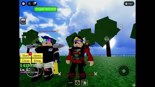Game play is Roblox block fruit