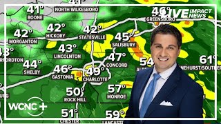 Heavy rain Thursday in Charlotte ahead of warm Christmas week