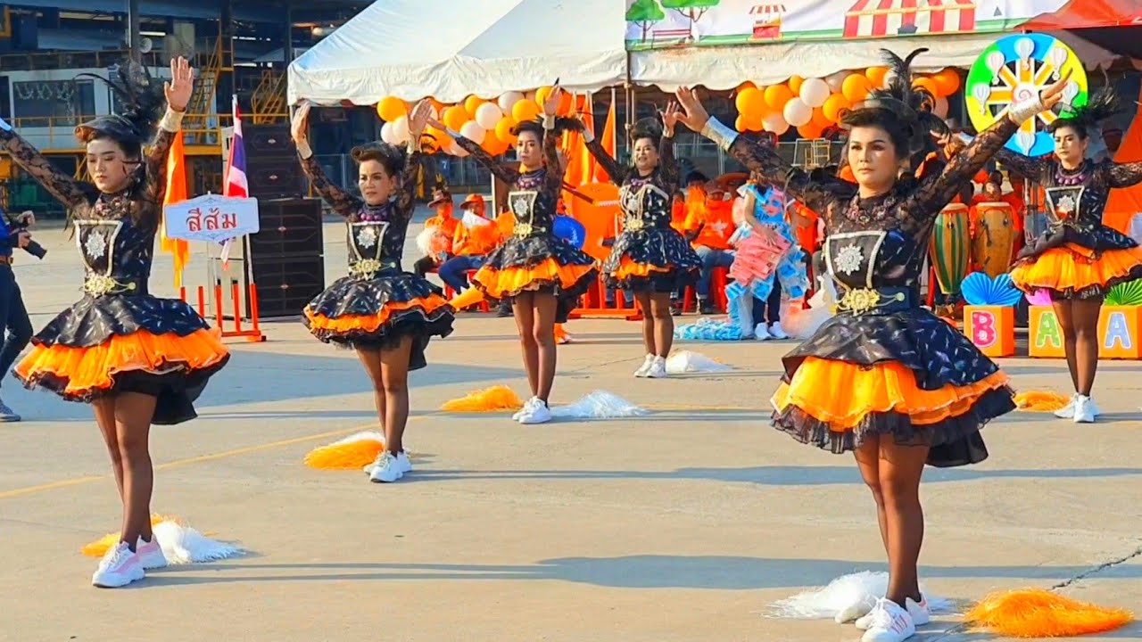 กองเชียร์ เชียร์ลีดเดอร์ [ สีส้ม ] น้ำตาลลินบ้านไร่