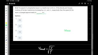 Famous JEE Main 2026 Physics (28 Jan Shift 2) | Speed of Longitudinal Wave (Error Analysis) Profile