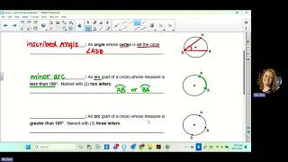 honor geometry - unit 9 vocab: circles