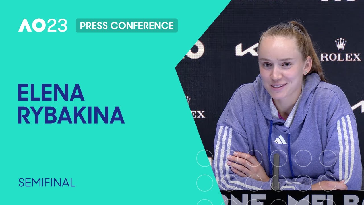 Elena Rybakina Press Conference | Australian Open 2023 Semifinal - YouTube