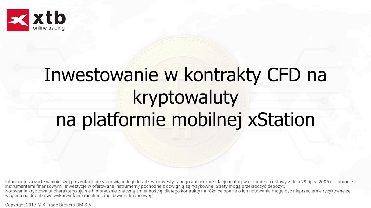 Inwestowanie w kontrakty CFD na kryptowaluty - platforma xStation