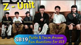 SB19 PABLO, XONARA EUREKAH & DOMINIQUE, ANSWER FUN QUESTIONS AHEAD OF ONE ZONE FESTIVAL