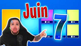 LA VRAIS BOUTIQUE FORTNITE D’AUJOURD’HUI (7 juin 2026) 💙🥳 (Boutique du jour)