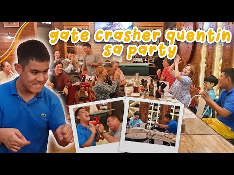 GATE CRASHER QUENTIN SA PARTY NI NINONG ARIEL AT NINANG GELLI | CANDY AND QUENTIN | OUR SPECIAL LOVE