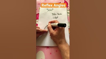 Using a Protractor to draw Reflex Angles #shorts