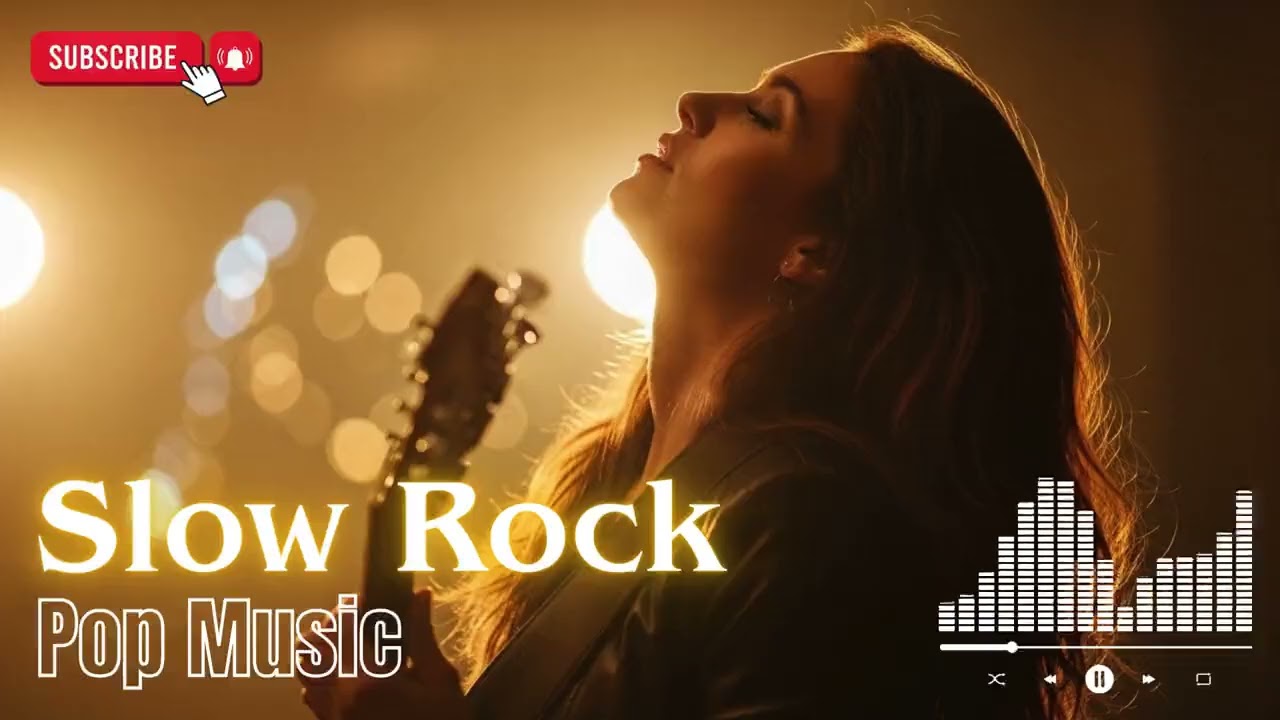 Midnight Slow Rock Ballads 🎶 Gentle Guitar for Emotional Nights
