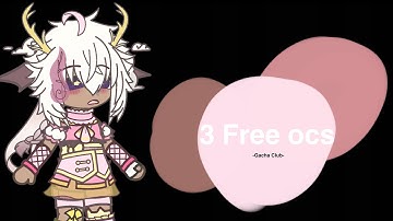3 free ocs | Gacha club| offline code in pinned Comment | -v[Nagisa