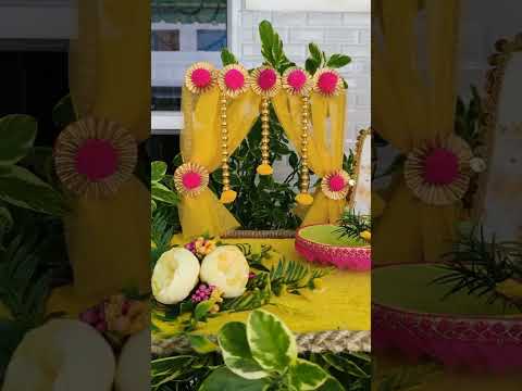 #shorts Haldi Plate Design #haldi #viralvideo