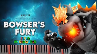 Bowser's Fury from Super Mario 3D World (Piano cover | Tutorial | Karaoke)