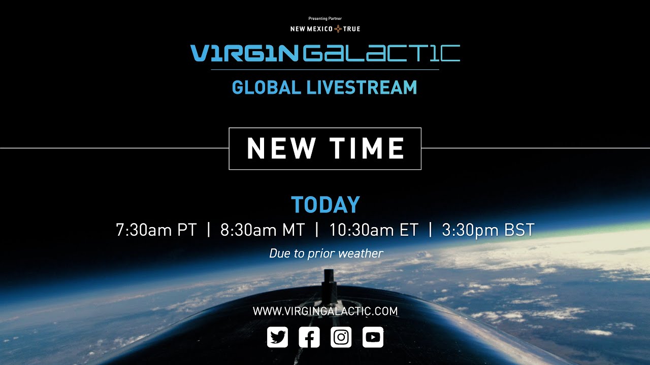 WATCH LIVE: Virgin Galactic Unity 22 Spaceflight Livestream