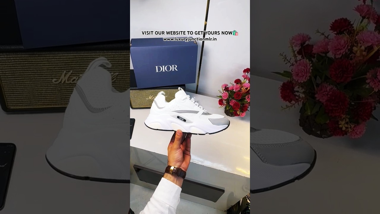 DIOR HOMME B22 WHITE UNBOXING INDIA 