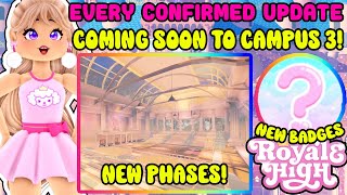 Every Update Confirmed Coming To Campus 3 Soon Royale High Update News