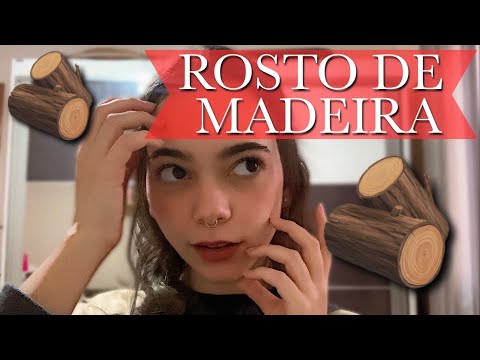 ✨ASMR | Tapping no meu rosto de madeira✨
