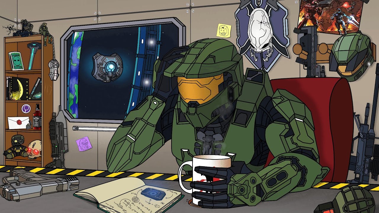 halo lofi hip hop radio - beats to relax/finish the fight to