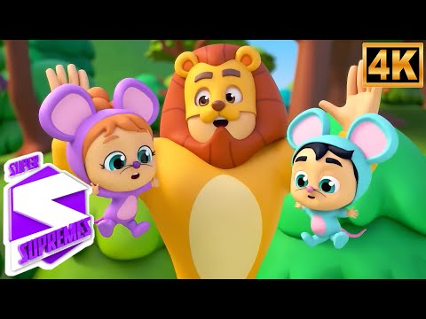 🌟 Der Löwe und die Maus 🦁🐭 | Super Supremes Animationsgeschichte für Kinder