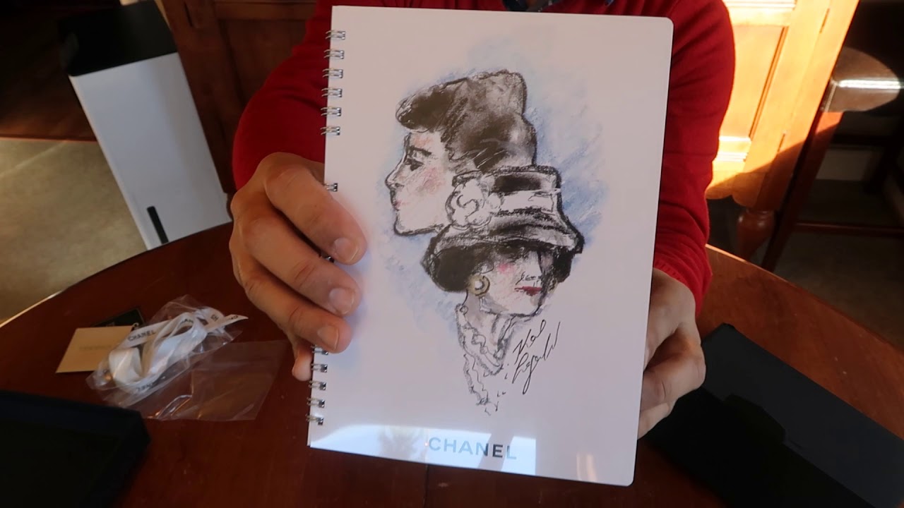 Chanel Quilted Notebook Cover Reveal - YouTube