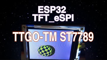 ARDUINO ESP32 TTGO-TM  Boing ball demo