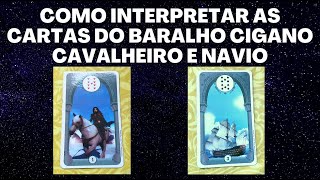 Gypsy Tarot Card Meanings - 1 Knight and 3 Ship. How to interpret them?