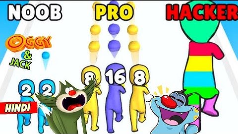 Noob vs Pro vs Hacker - Asmr Marge grabber  ! | Oggy and Jack Playing Asmr Games !