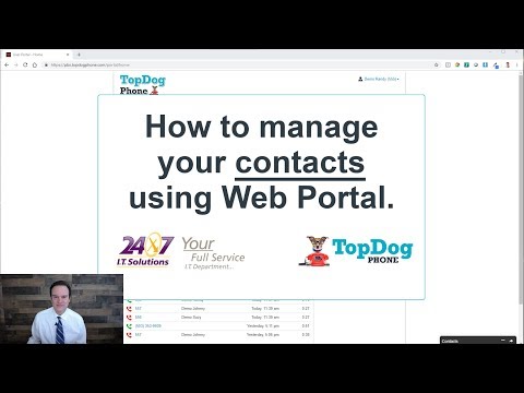 How to manage your contacts using the TopDog User Web Portal (Length = 1:49)