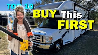TOP 10 Things to Buy on Day 1 | RV Newbie