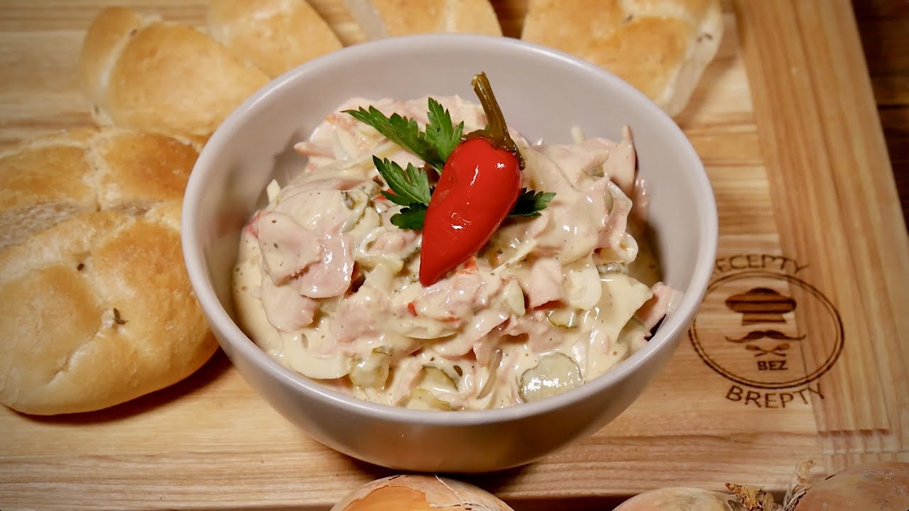 Вкусный колбасный салат!